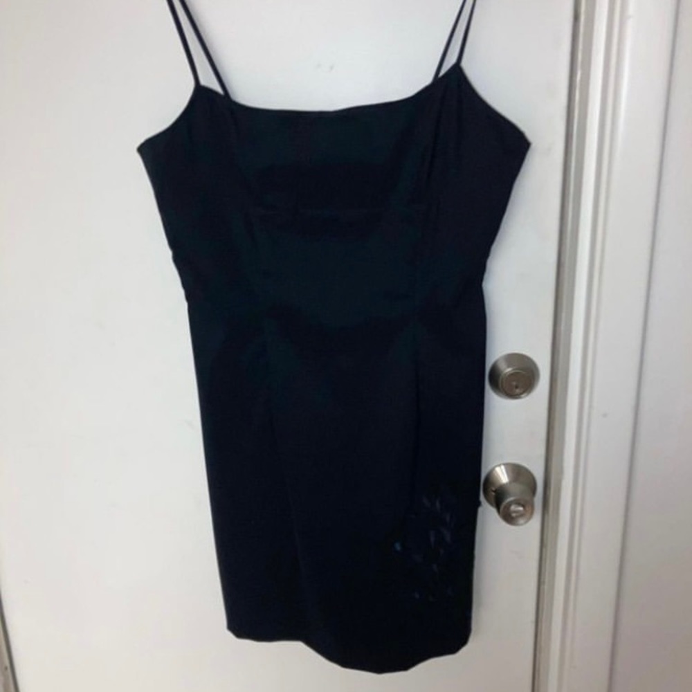 Vintage navy blue city triangles mini dress size 13/14